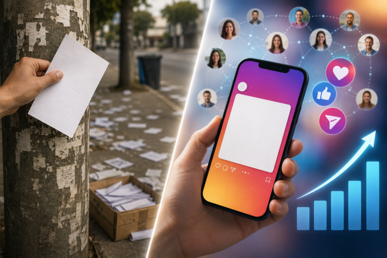 Panfletagem Digital: Por que anunciar no Instagram é mais barato e eficiente do que panfletos de papel?